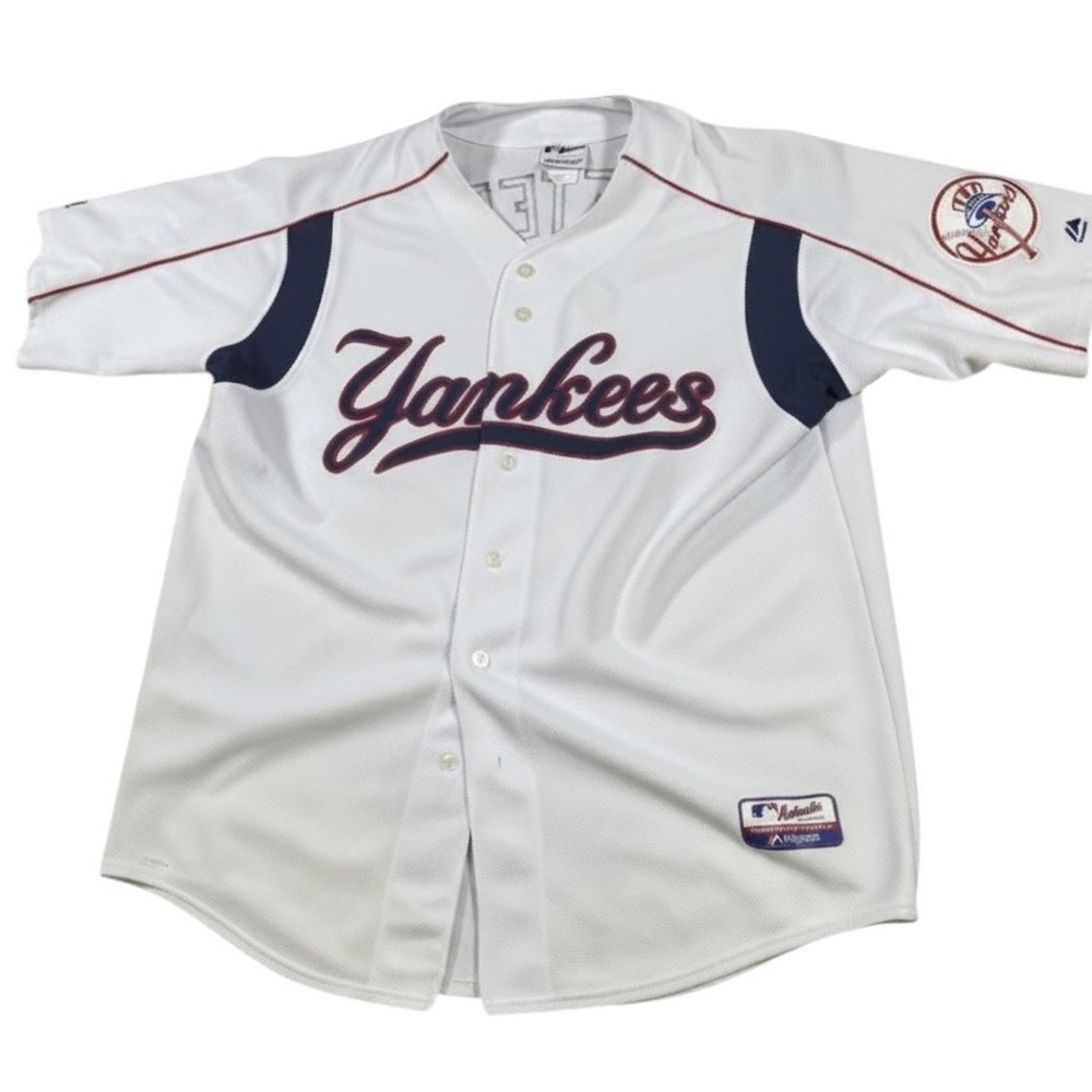 Majestic Jersey Men XXL USA Retro New York Yankees Derek Jeter 2 MLB Authentic